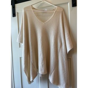 Calypso St. Barth cashmere poncho sweater